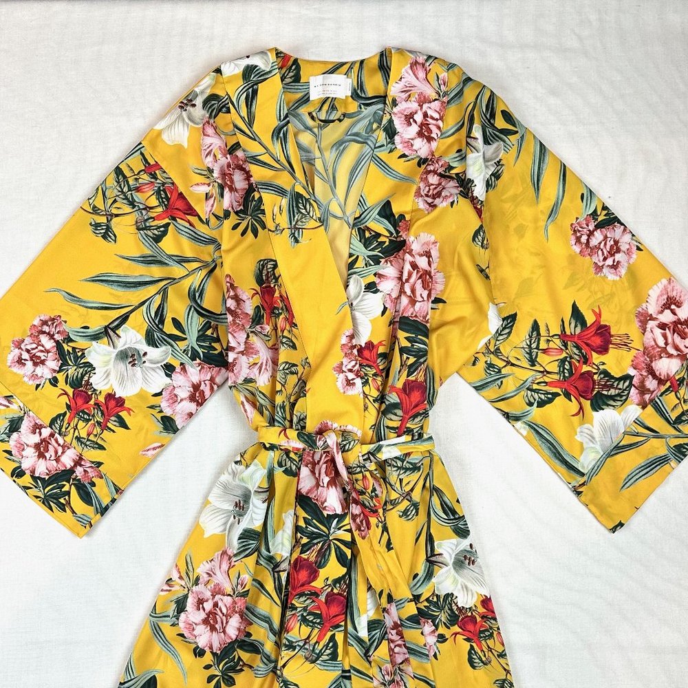 Maison Du Soir Womens Sz M Isabella Robe Marigold… - image 3